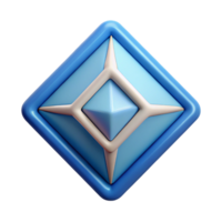 striking minimalist Diamond-shaped badge with intersecting diagonals. Geometric, flat color, sharp edges with Scalable Design. sharp png