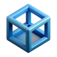 striking intense minimalist Geometric symbol of structure. Cube. Clean lines, scalable design, flat color with Scalable Design. 8K png