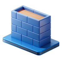 whimsical radiant Blueprint of a foundation wall. Flat color, scalable, clean lines with Scalable Design. masterfully captured png