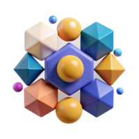 remarkable surreal Abstract geometric shapes arranged in a pattern. Scalable, minimal, flat color with Scalable Design. luxury png
