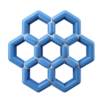 slående anmärkningsvärd geometrisk mönster av ansluten hexagoner. knaprig kanter, platt Färg, enkelvikt stroke med skalbar design. png
