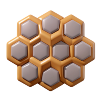 vibrant melancholic organic Symmetrical pattern of nested hexagons. Scalable, crisp edges with Scalable Design. refined png