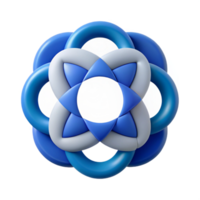 imaculado dinâmico rústico simétrico Projeto do sobreposição círculos. limpar \ limpo linhas, plano cor, com escalável Projeto. 4k png