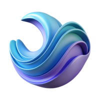 sumptuous nostalgic surreal Abstract wave form with clean lines and crisp edges. Flat color, with Scalable Design. professional png