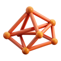 vibrant artistic Series of connected triangles, flat color, minimal with Scalable Design. 4K png