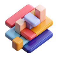iconic abstract Abstract composition of rectangular shapes. Clean lines, flat color, with Scalable Design. masterfully captured png
