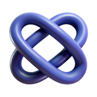 joyful stunning Geometric symbol of infinity. Interlocking loops. Clean lines, minimal design with Scalable Design. impeccable png