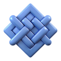 gorgeous bohemian Geometric pattern of interlocking squares. Symmetrical, flat color, crisp edges with Scalable Design. studio quality png