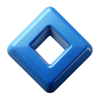 striking distinctive Geometric symbol of square. Perfect square with sharp corners. Crisp edges, with Scalable Design. png