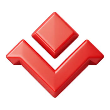 vibrante celebrado simétrico flecha modelo. crujiente bordes, rojo plano color. escalable, limpiar líneas con escalable diseño. png