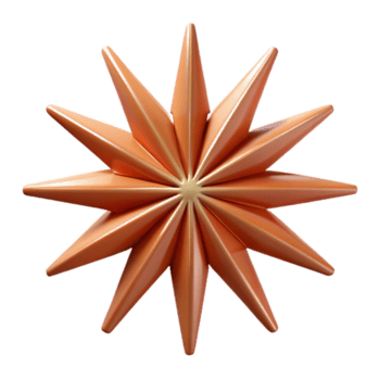 impressionante sonhadores geométrico uma simétrico verde quatro folhas trevo. fresco arestas, com escalável Projeto. museu qualidade png