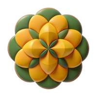 dramatic impressionist Geometric pattern of overlapping circles. Symmetrical, flat color with Scalable Design. professional png
