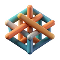 pristine melancholic victorian Abstract geometric composition with intersecting lines. Scalable, flat color with Scalable Design. ultra HD png