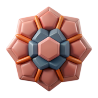 majestic dramatic artistic Symmetrical arrangement of pentagons. Flat color. Clean lines. with Scalable Design. crisp png