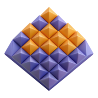 signature tropical Abstract pattern of triangles and squares. Geometric, flat color, with Scalable Design. masterfully captured png