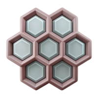 harmonious gorgeous Symmetrical pattern of nested hexagons. Scalable, crisp edges with Scalable Design. sharp png