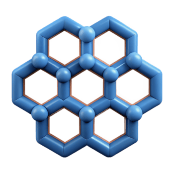 misterioso encantador geométrico padronizar do conectado hexágonos. fresco arestas, plano cor, peso único acidente vascular encefálico com escalável Projeto. bem detalhe png
