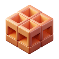 striking timeless Isometric cube pattern, crisp edges, symmetrical, with Scalable Design. png