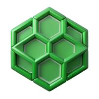 caprichoso impressionante simétrico, hexagonal rede padronizar. fresco arestas, verde plano cor. com escalável Projeto. original png
