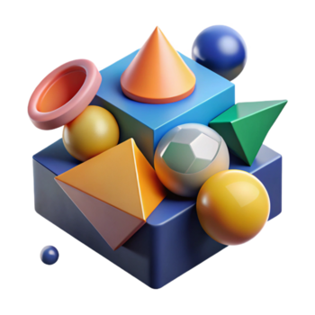 striking rare Geometric, scalable design of a cube. Single-weight stroke, flat color with Scalable Design. png