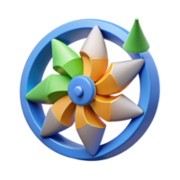 immaculate distinguished Scalable turbine diagram, geometric shapes, flat color with Scalable Design. png