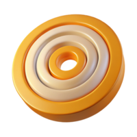 playful splendid Rotating concentric circles, minimal design, crisp edges with Scalable Design. sharp png
