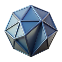 impressive romantic bohemian Geometric drawing of an icosahedron. Crisp edges, scalable design ultra HD png