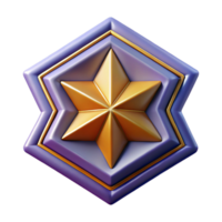 playful exquisite Pentagonal badge with radiating triangles. Geometric, scalable, single-weight stroke with Scalable Design. 8K png