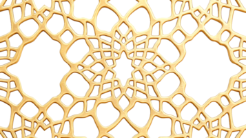 Gold lattice design with transparency png
