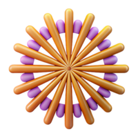 elegant acclaimed Geometric flower pattern, symmetrical, flat color, crisp edges with Scalable Design. png