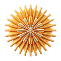 striking elegant Abstract, geometric pattern of radiating lines. Clean lines, flat color, with Scalable Design. studio quality png