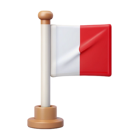 unparalleled classic Symmetrical flag icon. Rectangular, on a pole. Clean lines, with Scalable Design. fine detail png