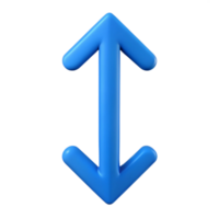 calm extraordinary Minimal symmetrical arrow, single-weight stroke, flat blue with Scalable Design. sharp png
