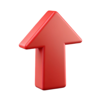 mesmerizing elegant Abstract arrow pointing upwards. Clean lines, flat red color, and with Scalable Design. gallery standard png