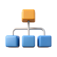 hipnótico célebre fluxograma com três caixas e Setas; flechas, limpar \ limpo linhas, plano Projeto. escalável, mínimo com escalável Projeto. png