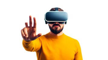 Engaging with virtual reality in modern technology png