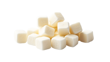 White sugar cubes arranged on a clean surface png