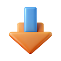 mesmerizing contemporary Pictogram of a download arrow. Crisp edges, single-weight stroke, with Scalable Design. 8K png