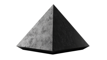 Geometric pyramid in a minimalist design style png