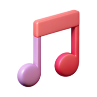 spectacular melancholic renaissance Minimal, flat color design of a music note. Sharp edges, single-weight stroke with Scalable Design. 4K png