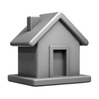 romantic exquisite Minimal silhouette of a house. Clean lines, flat grey, single-weight stroke with Scalable Design. expertly shot png