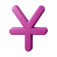 vibrant renaissance Minimal, flat magenta yen symbol. Sharp edges, with Scalable Design. high quality png