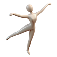 joyful pristine Silhouette of a ballet dancer. Clean lines, minimal design, flat color with Scalable Design. luxury png