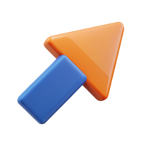 mysterious hypnotic A crisp edges arrow icon. Pointing right, straight line. Flat color, minimal with Scalable Design. flawless png