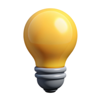 mémorable contemporain ampoule pictogramme. Facile forme, plat couleur, poids unique accident vasculaire cérébral. minimal, avec évolutif conception. fabriqués à la main png