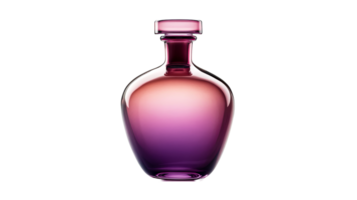 Elegant glass bottle with a gradient design png