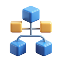 vibrant celebrated Flowchart with three connected boxes and arrows. Clean lines, minimal with Scalable Design. png