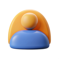 reflective picturesque User profile icon. Symmetrical, single-weight stroke, with Scalable Design. top-tier png