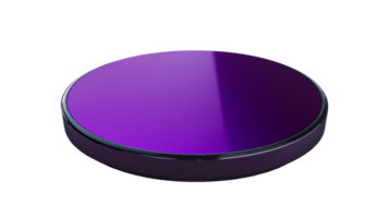 Modern floating table in vibrant purple design png