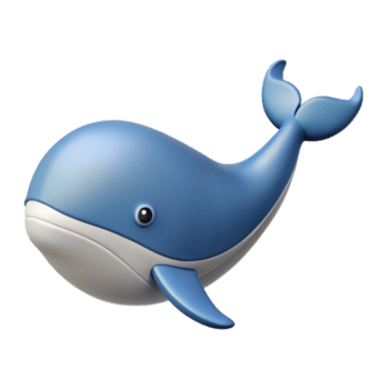 hipnotizante urbano monoline baleia com simétrico Projeto. plano cor, com escalável Projeto. magistralmente capturado png